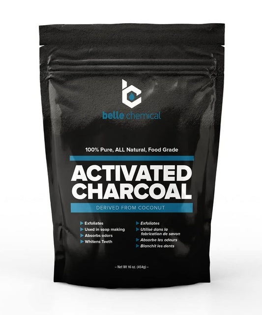 Coconut Activated Charcoal Powder - Food Grade Kosher - Teeth Whitening Facial Scrub Soap Making (1 Pound) (Pack of 2)